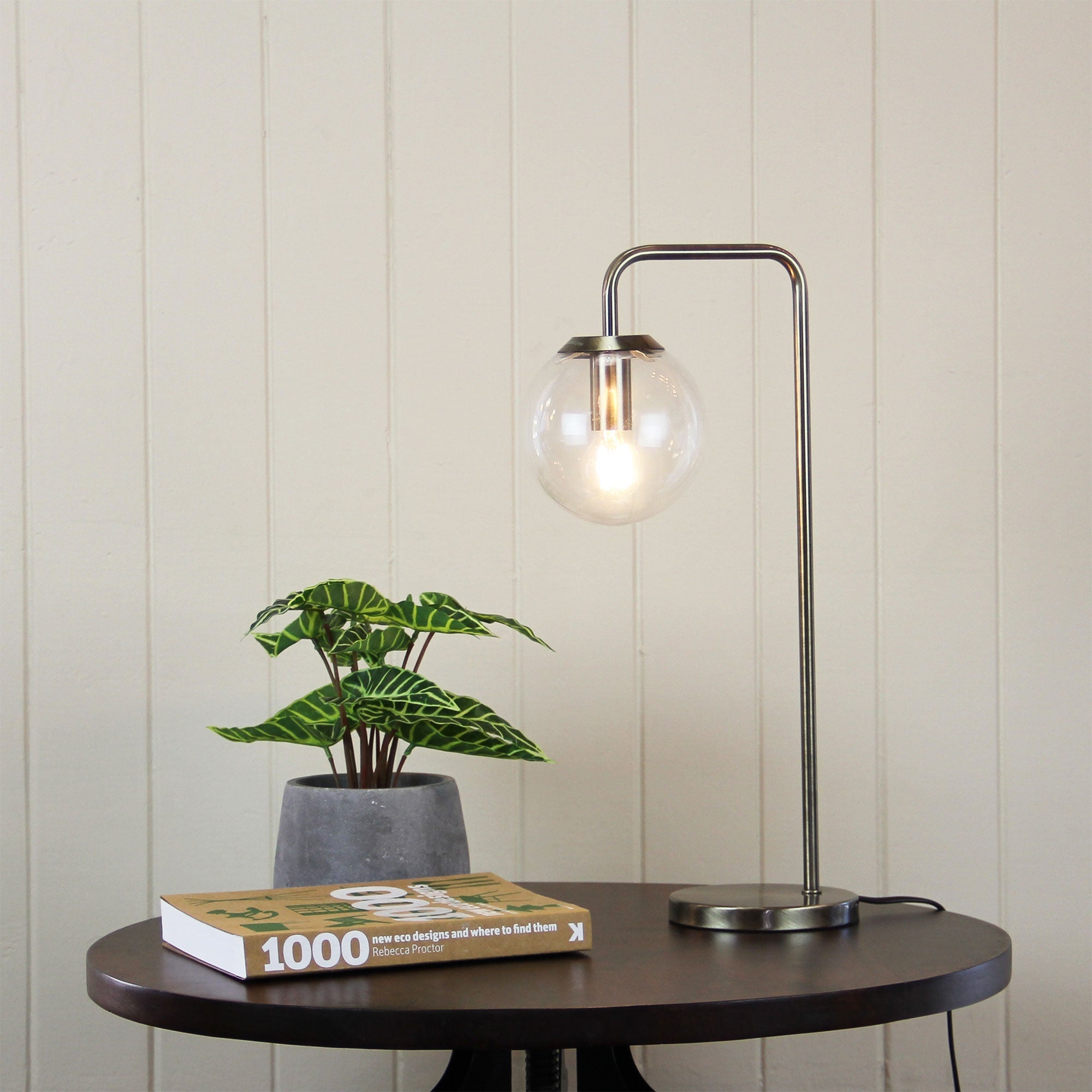 Newton Table Lamp Antique Brass